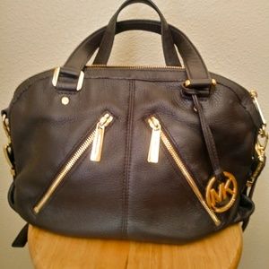 Michael Kors Portland Dark Brown Satchel